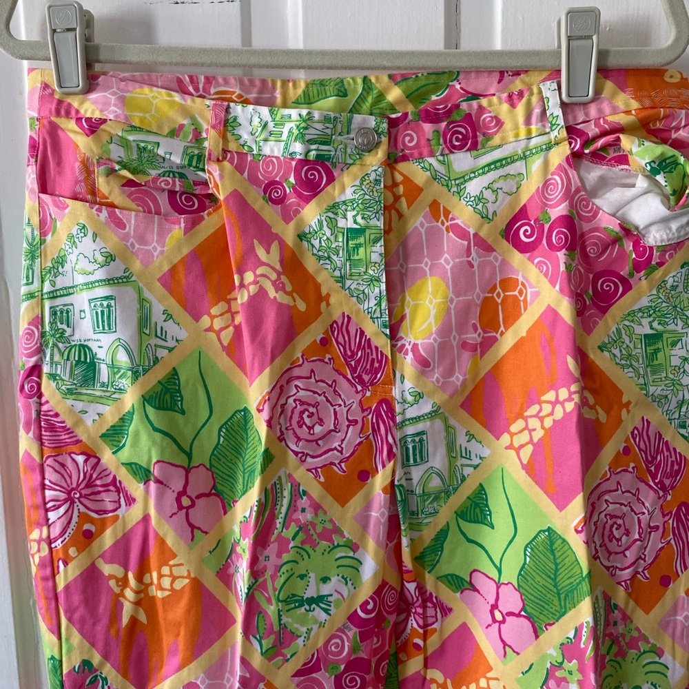 Lilly Pulitzer Print Capri Size 14 - Picture 3 of 11